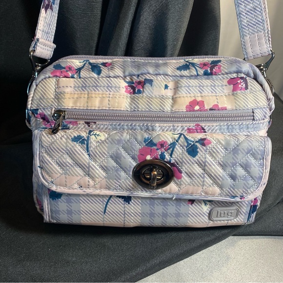 lug Handbags - Lug Switch Crossbody/belt bag adjustable/removable strap plaid floral